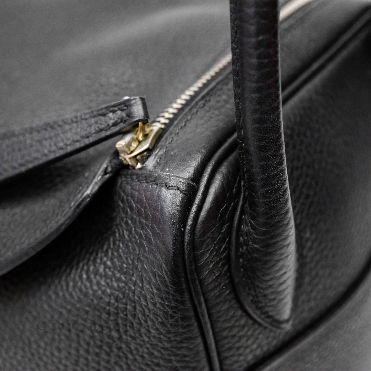 Hermès Lindy 30 Black Noir 89 Clemence Palladium Hardware