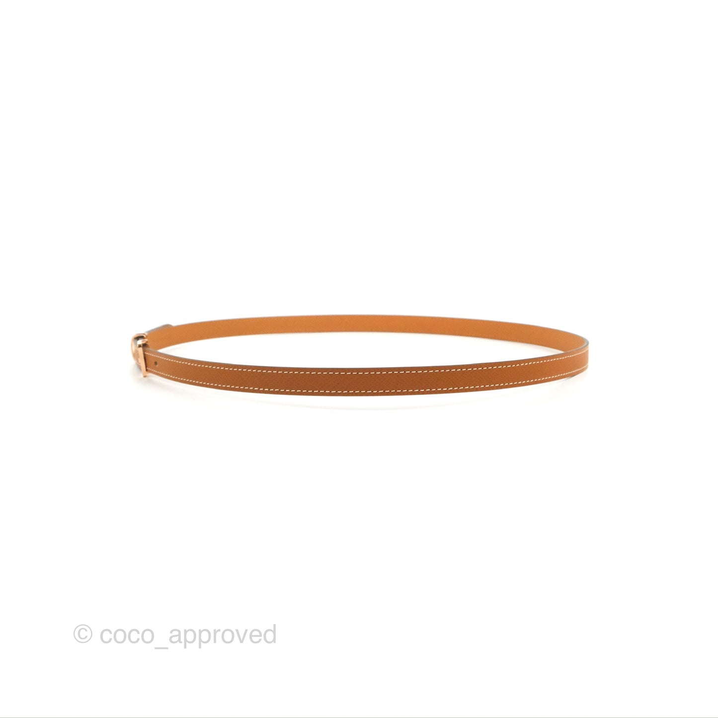 Hermes Pop H 15 Belt Epsom Gold Gold Hardware