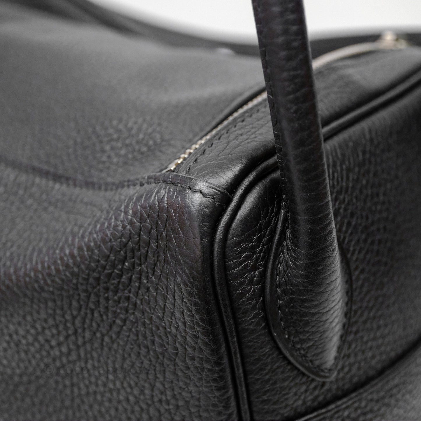 Hermès Lindy 30 Black Noir 89 Clemence Palladium Hardware