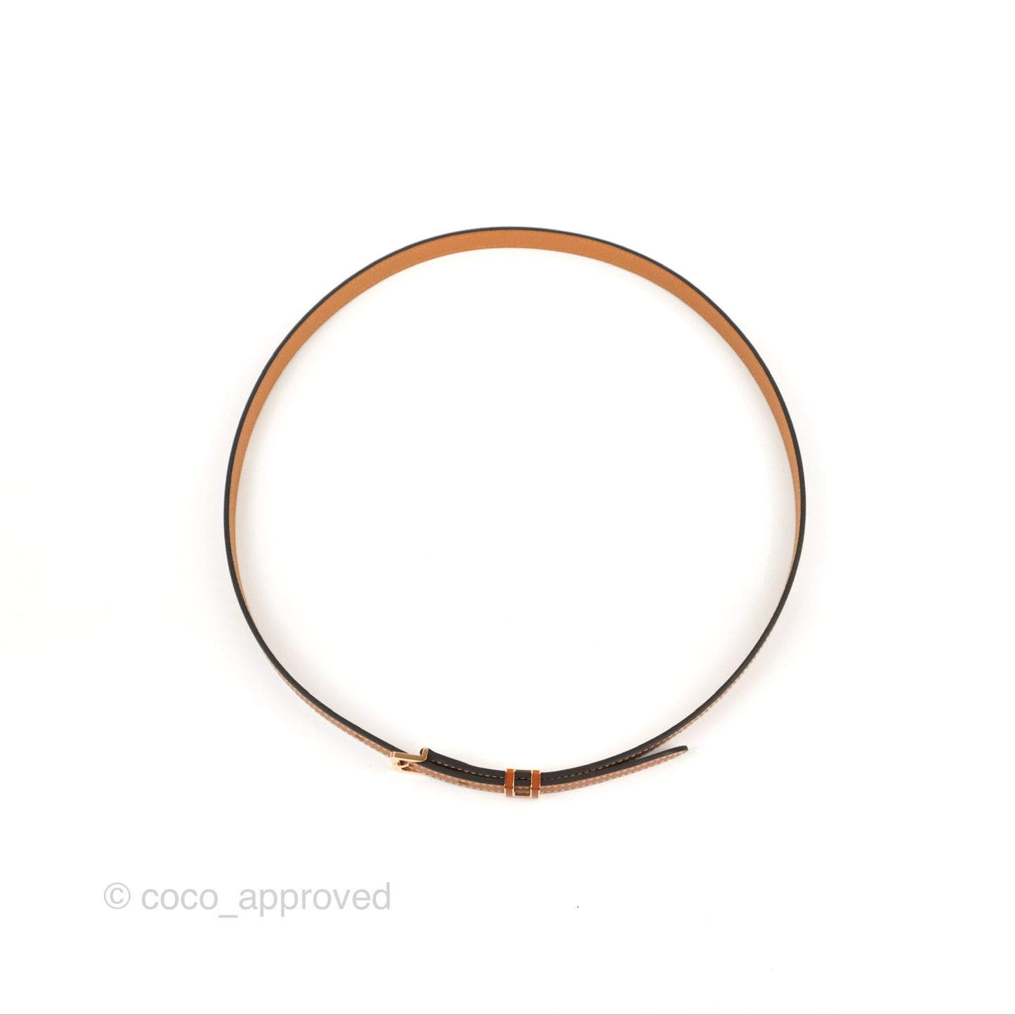 Hermes Pop H 15 Belt Epsom Gold Gold Hardware