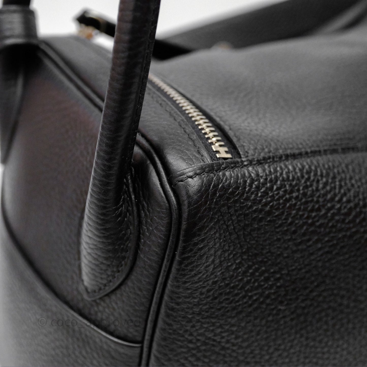 Hermès Lindy 30 Black Noir 89 Clemence Palladium Hardware