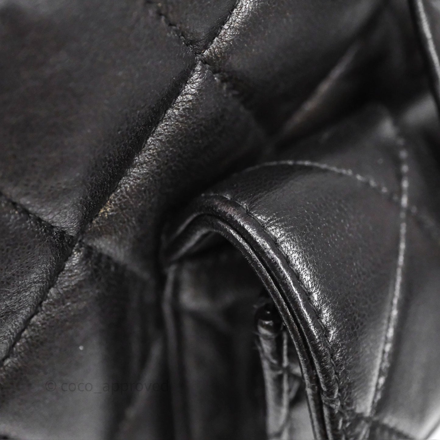 Chanel Vintage CC Duma Backpack Black Lambskin 24K Gold Hardware