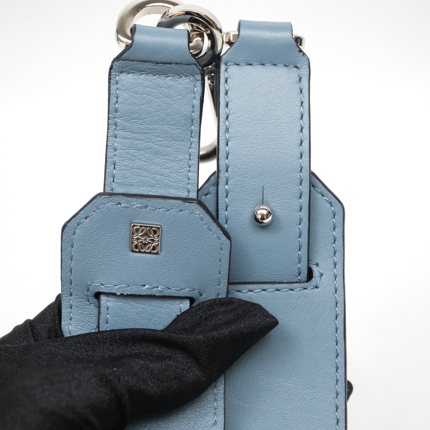 Loewe Medium Puzzle Bag Stone Calfskin Silver Hardware
