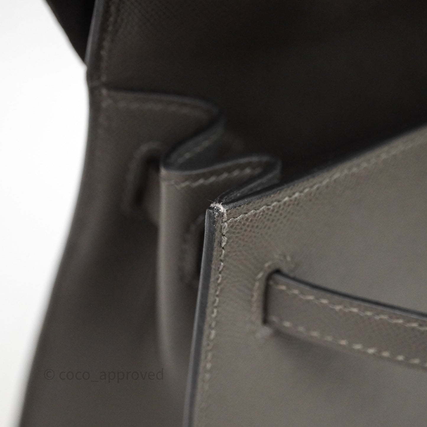 Hermes Kelly 25 Graphite Madame Gold Hardware