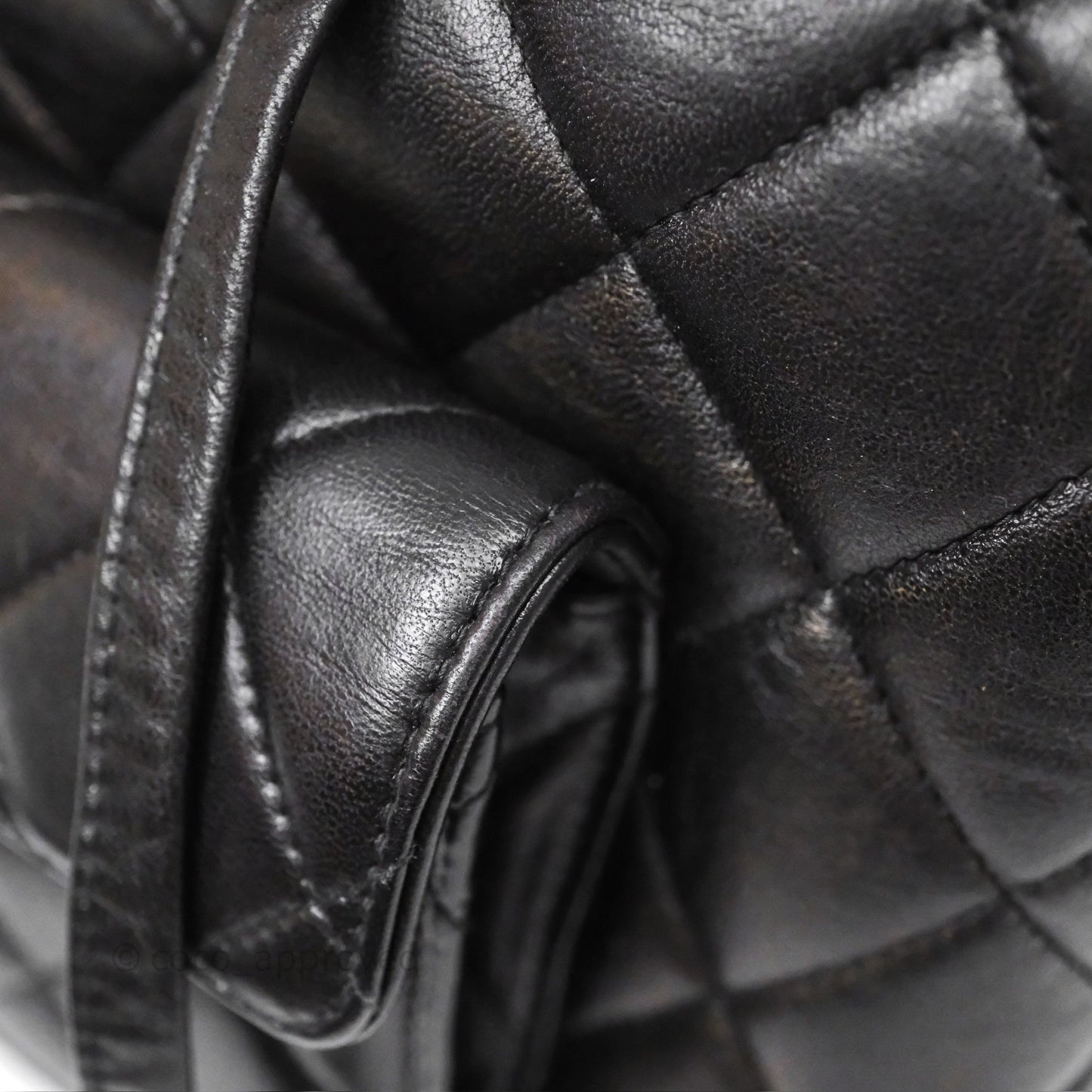 Chanel Vintage CC Duma Backpack Black Lambskin 24K Gold Hardware