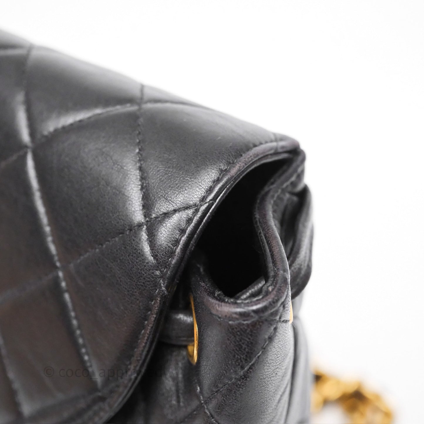 Chanel Vintage CC Duma Backpack Black Lambskin 24K Gold Hardware