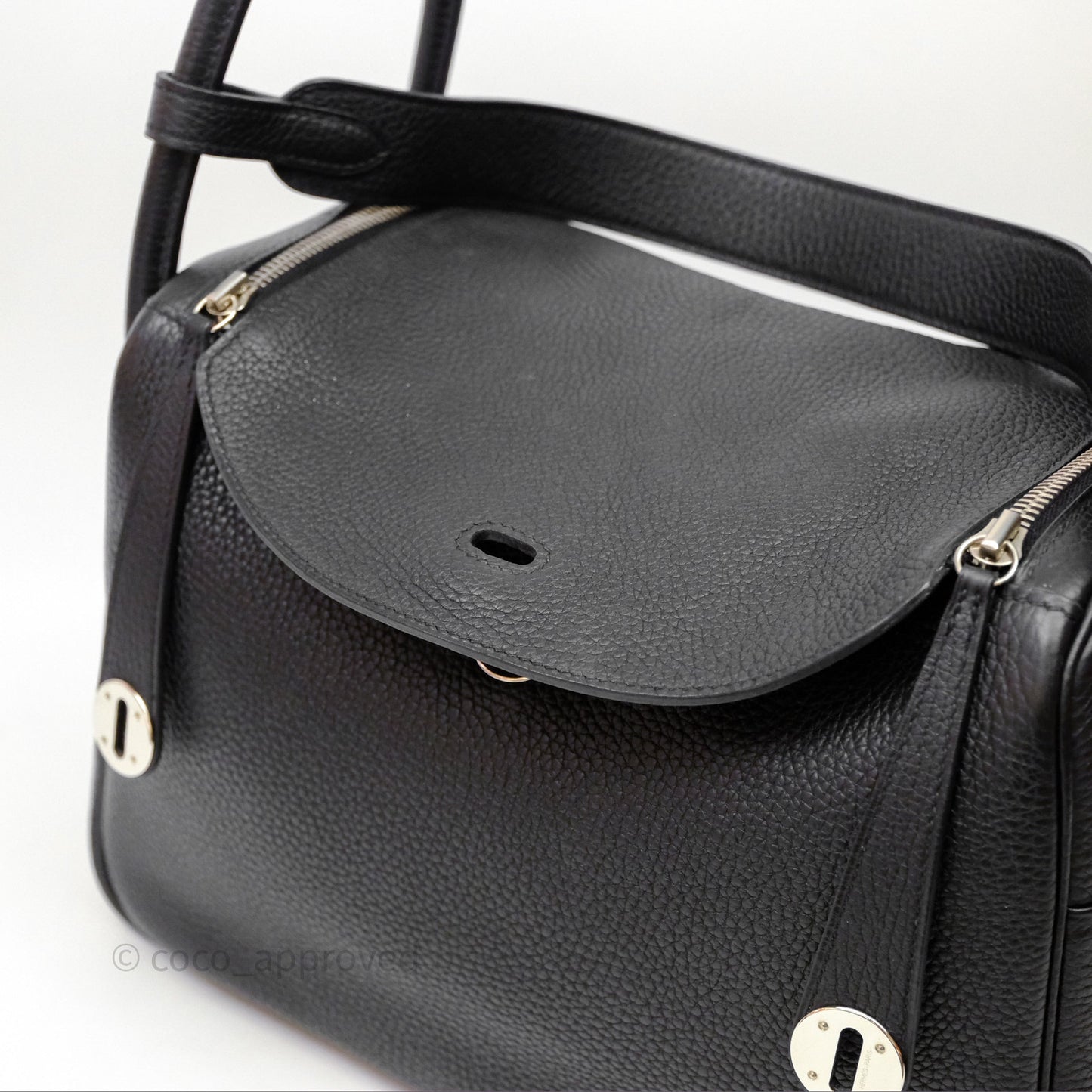 Hermès Lindy 30 Black Noir 89 Clemence Palladium Hardware