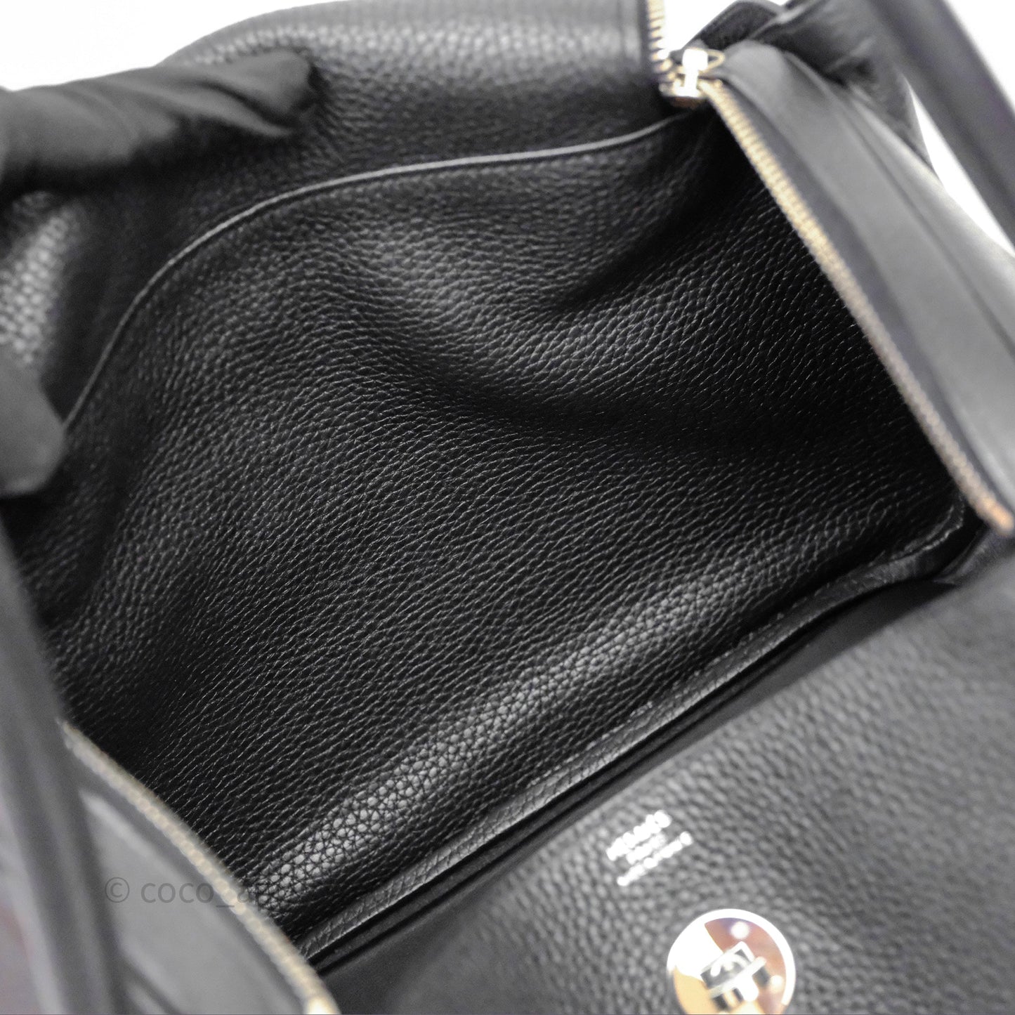 Hermès Lindy 30 Black Noir 89 Clemence Palladium Hardware