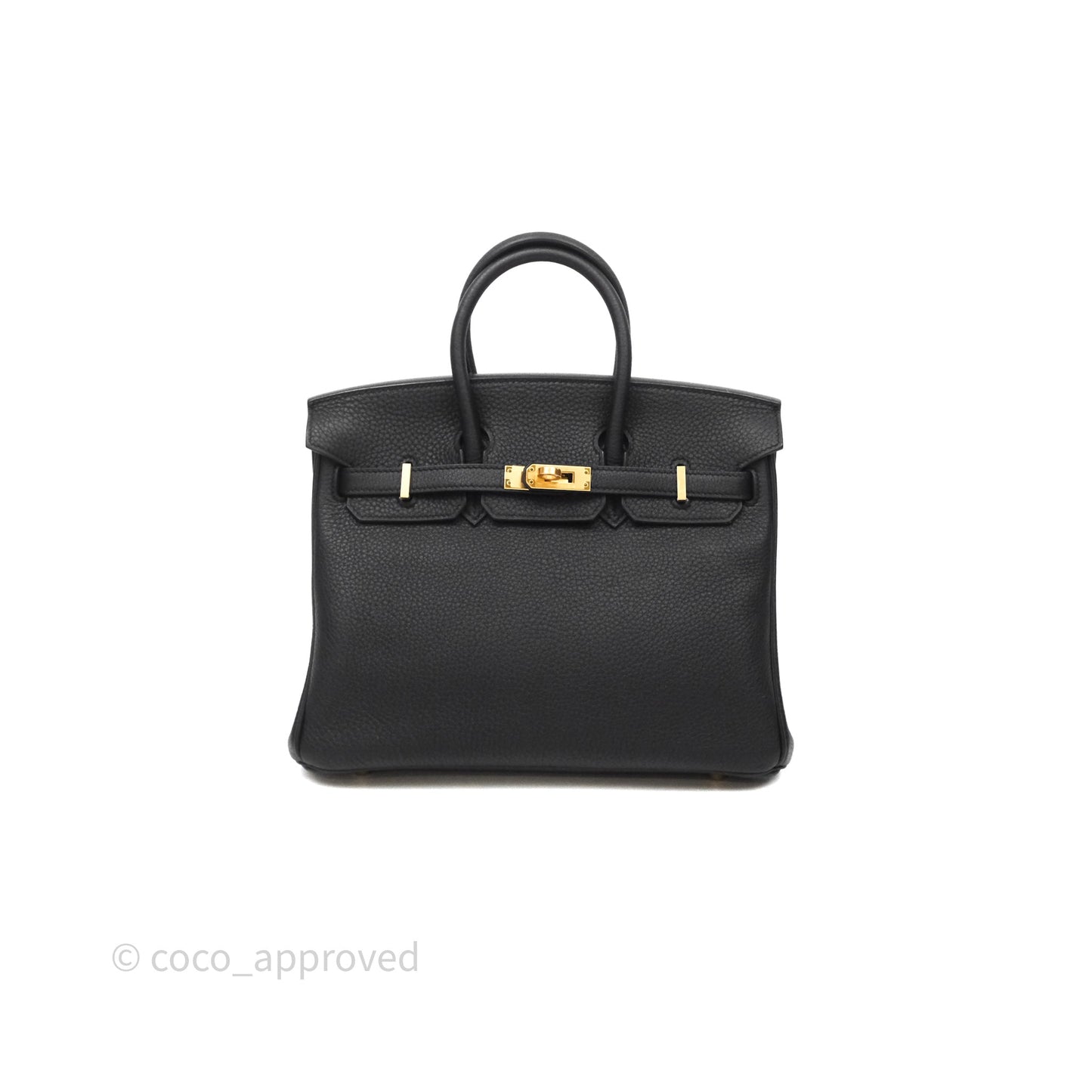 Hermes Birkin 25 Black Togo Gold Hardware