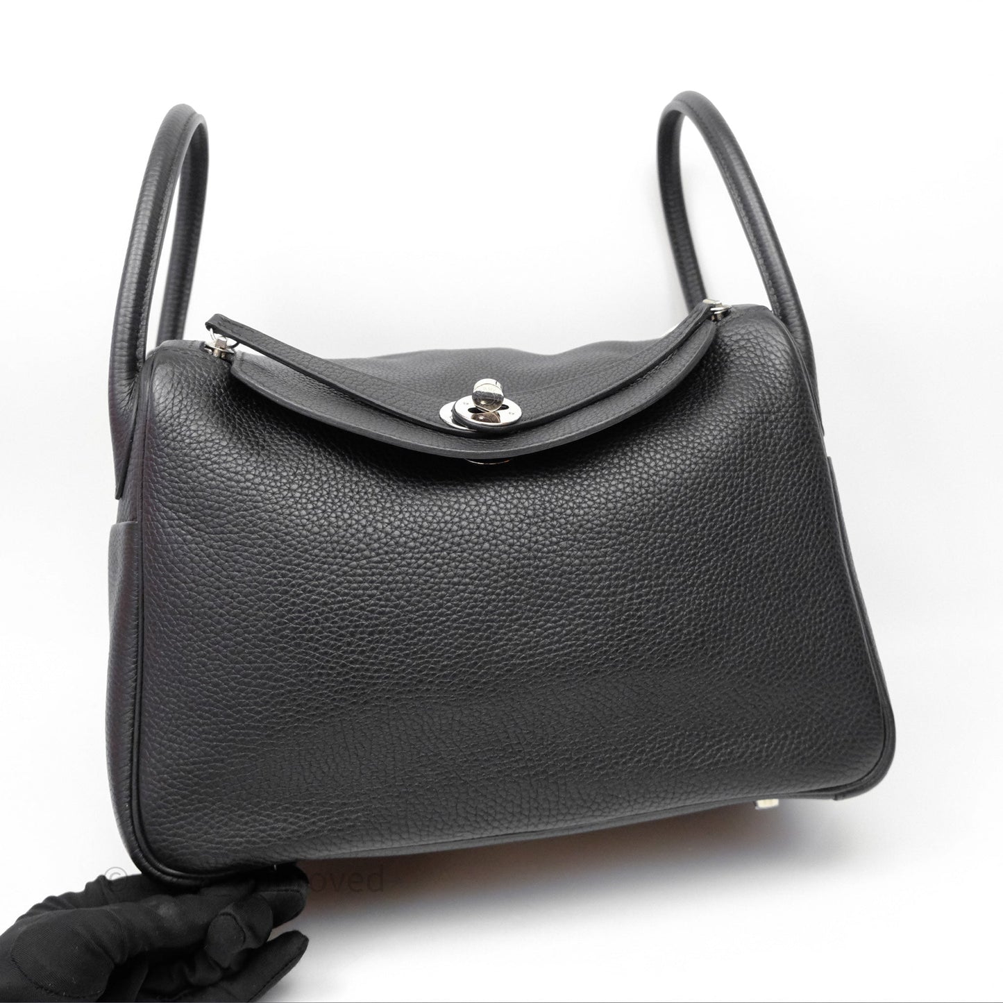 Hermès Lindy 30 Black Noir 89 Clemence Palladium Hardware