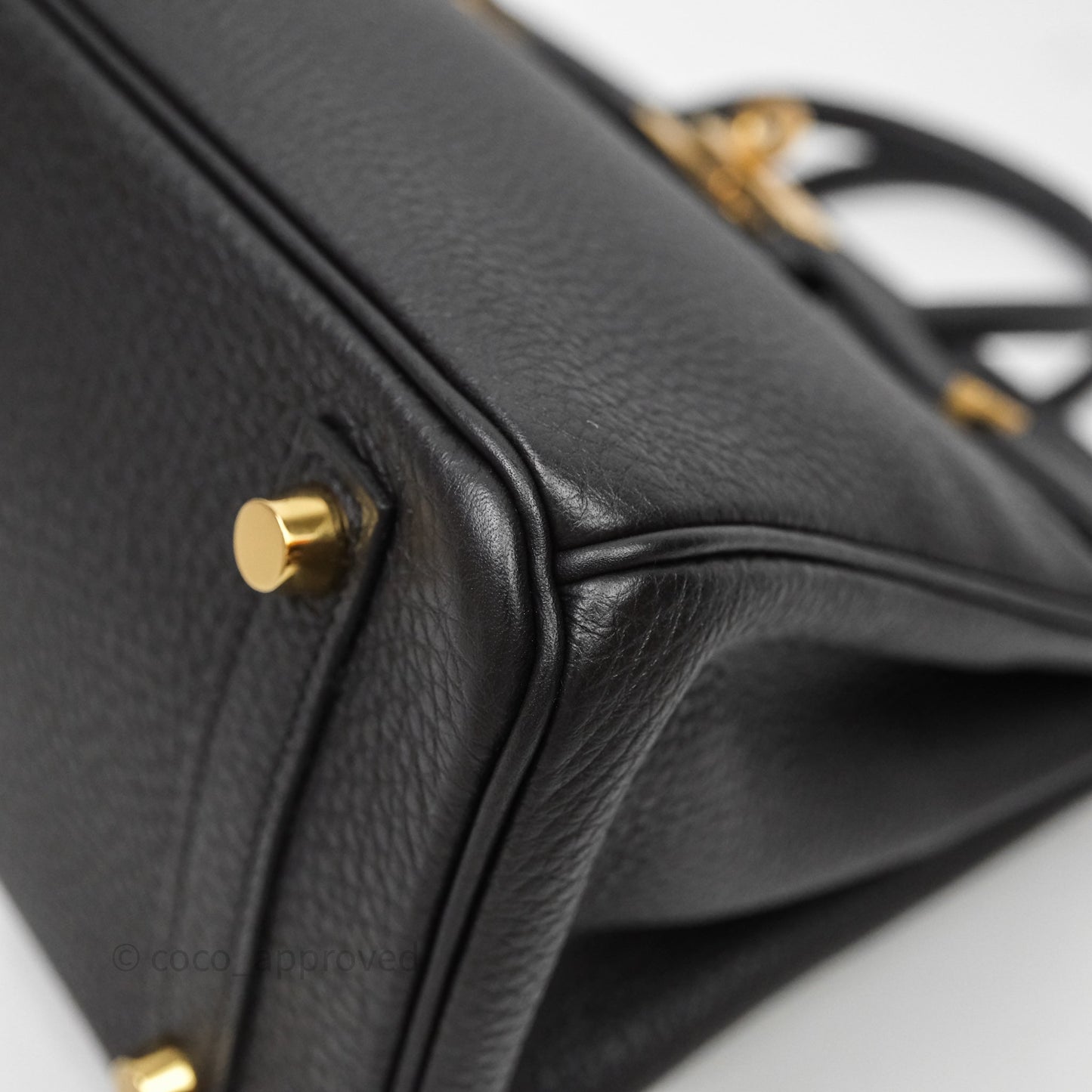 Hermes Birkin 25 Black Togo Gold Hardware