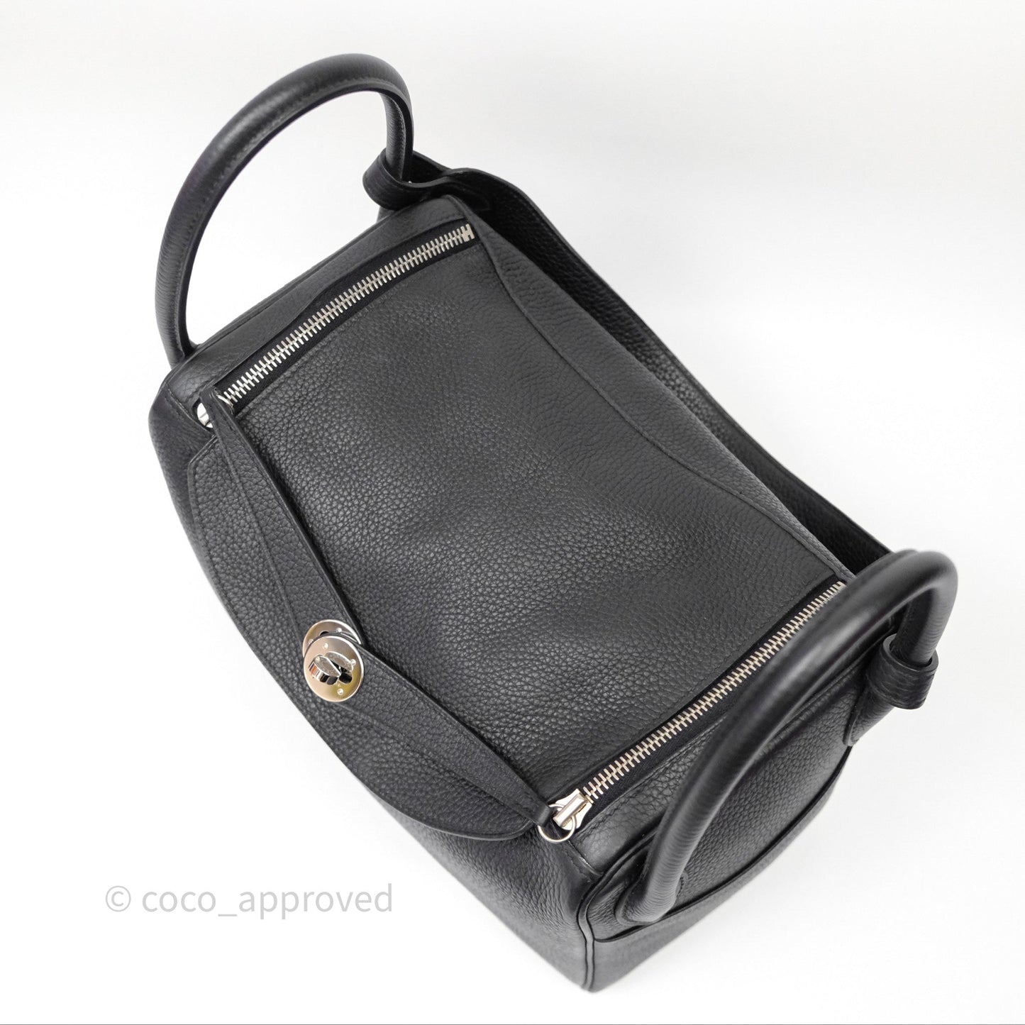 Hermès Lindy 30 Black Noir 89 Clemence Palladium Hardware