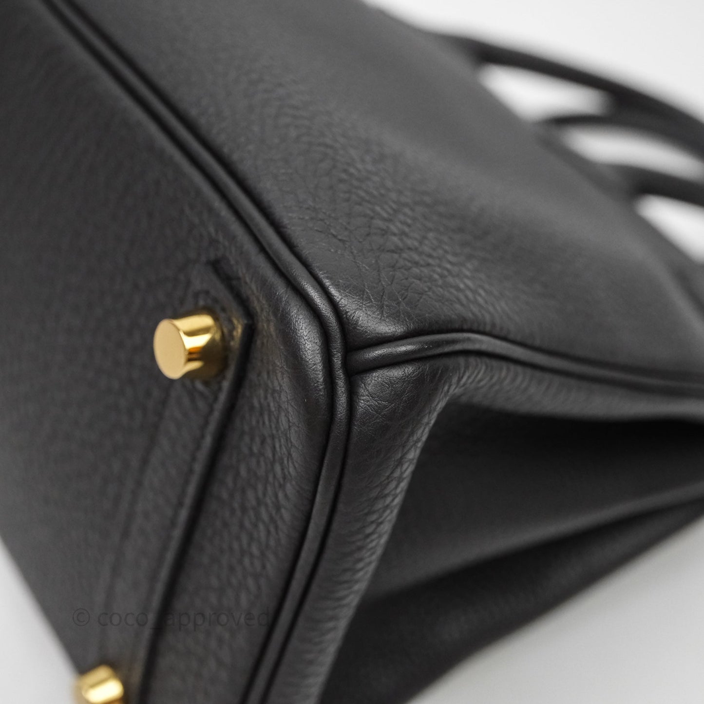 Hermes Birkin 25 Black Togo Gold Hardware