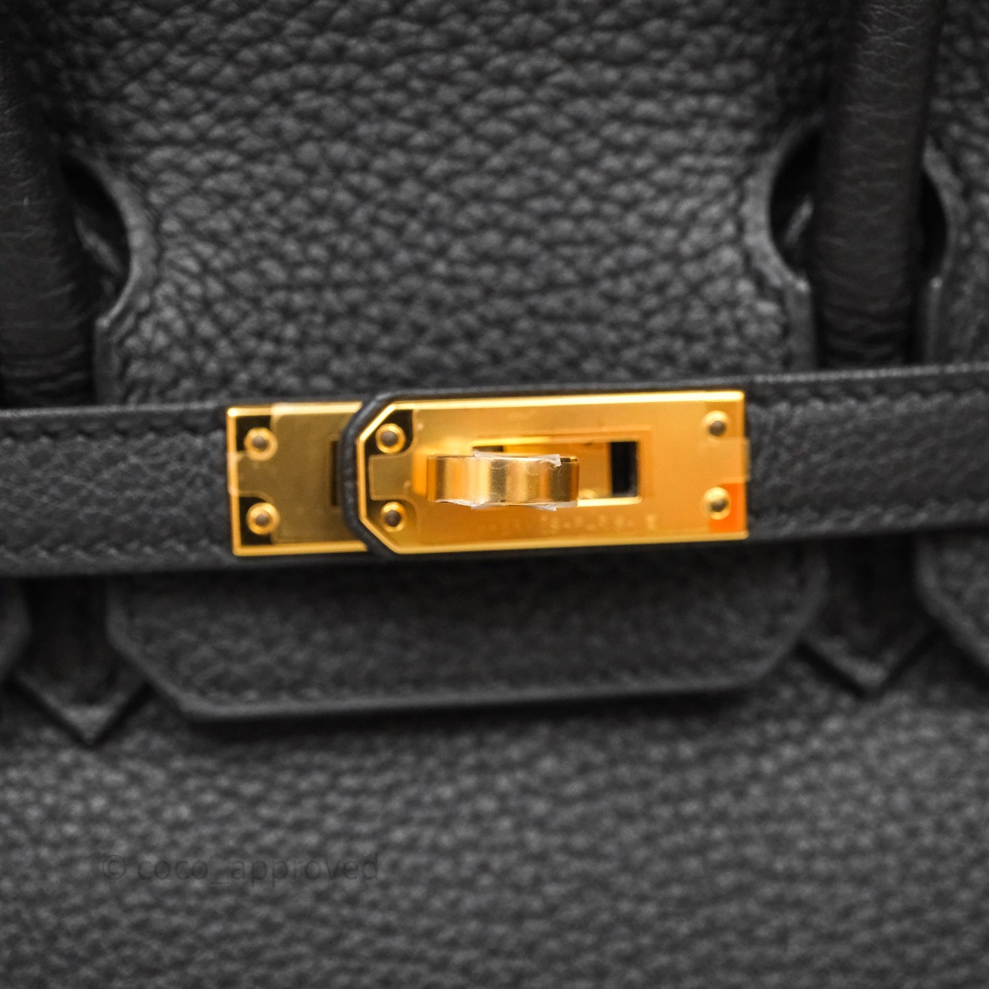 Hermes Birkin 25 Black Togo Gold Hardware