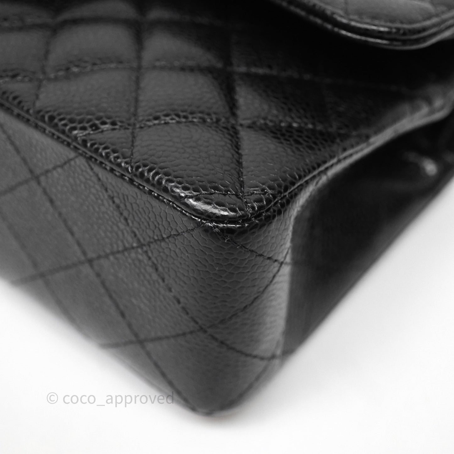Chanel Small Classic Flap Quilted Black Caviar Gold Hardware