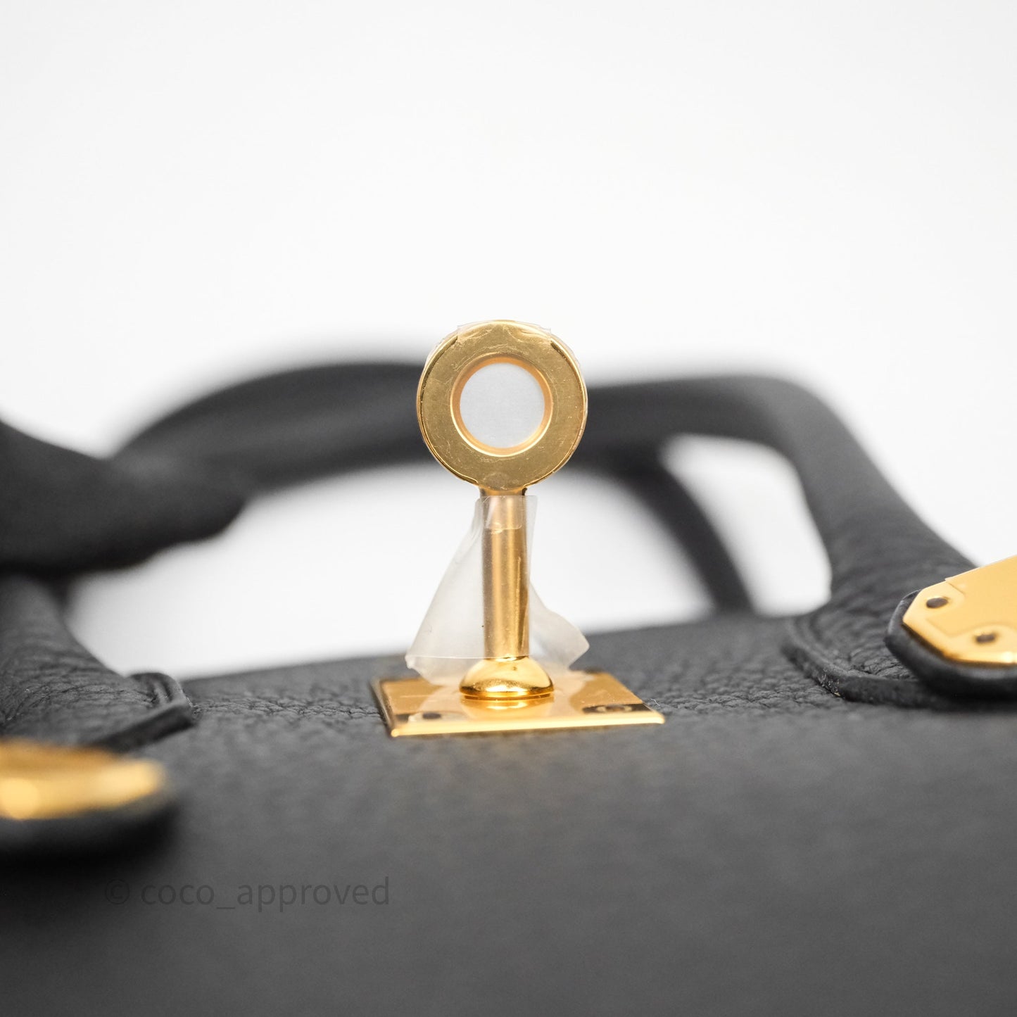Hermes Birkin 25 Black Togo Gold Hardware