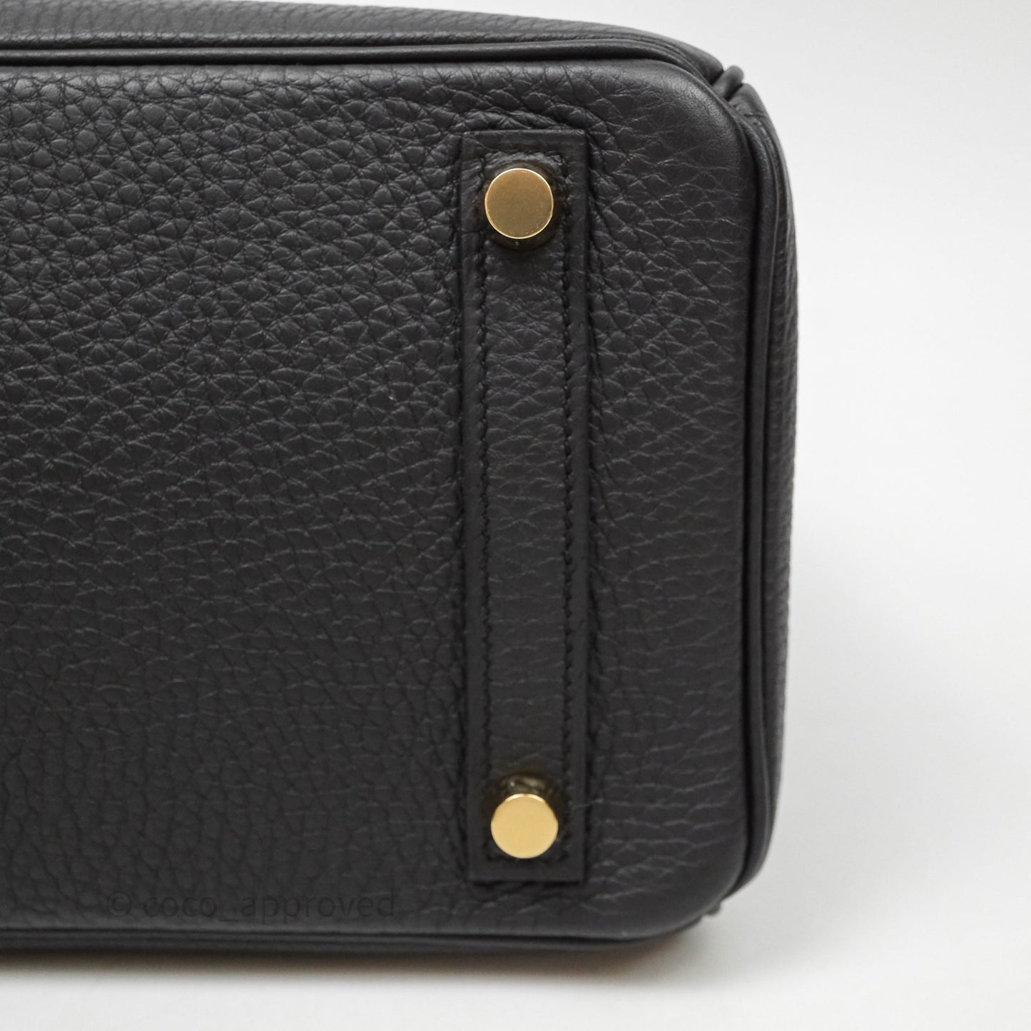 Hermes Birkin 25 Black Togo Gold Hardware