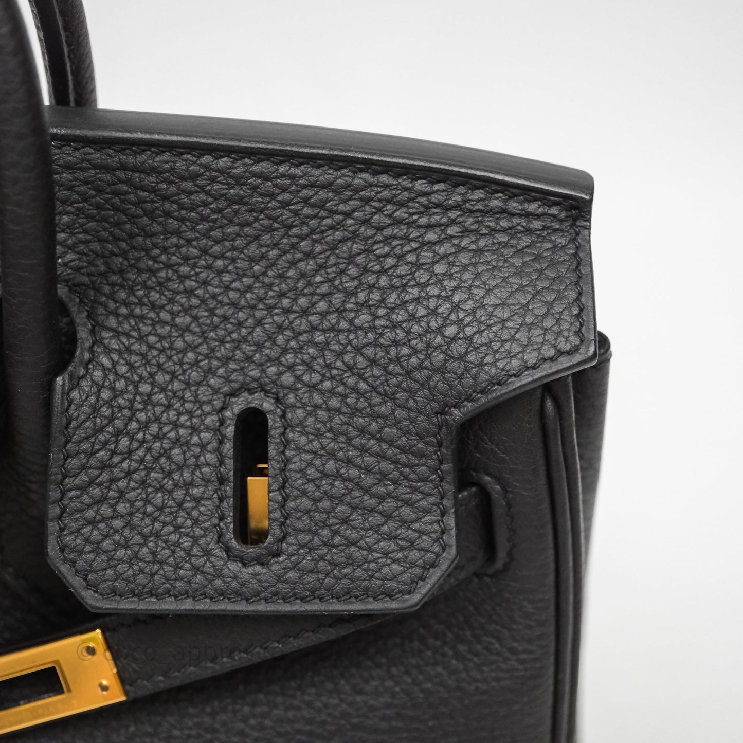 Hermes Birkin 25 Black Togo Gold Hardware