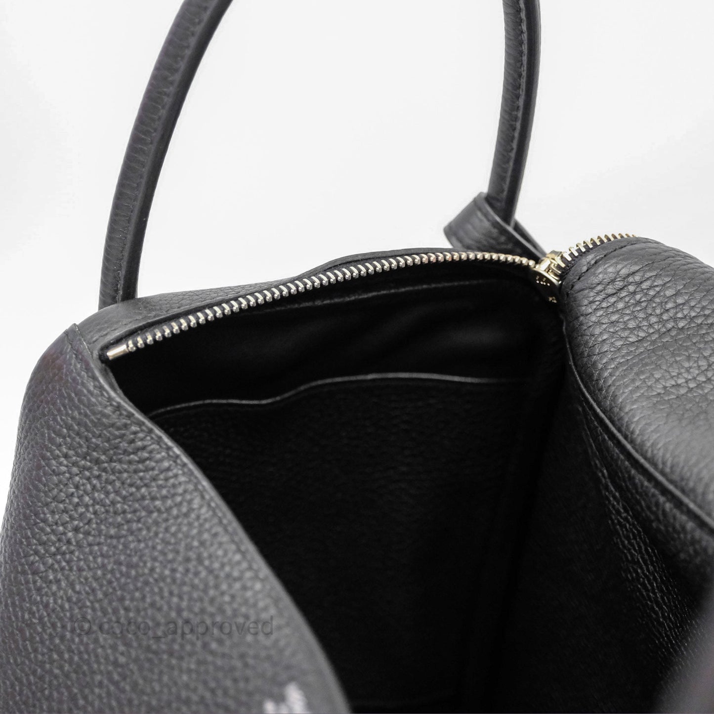 Hermès Lindy 30 Black Noir 89 Clemence Palladium Hardware