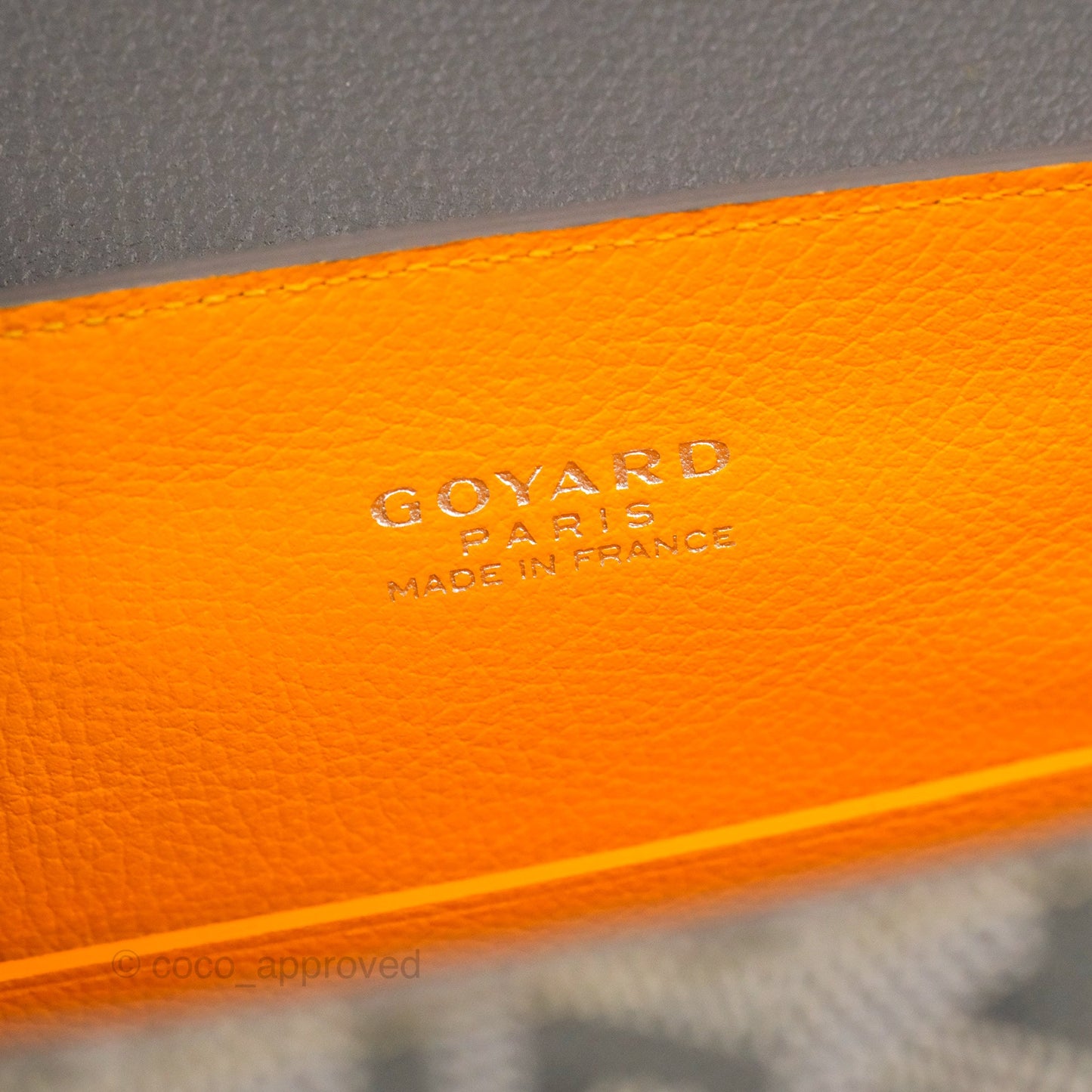Goyard Saïgon Mini Bag Chevroches Calfskin Grey Silver Hardware