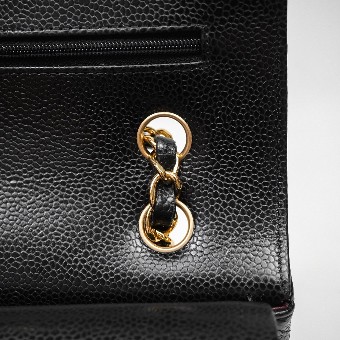 Chanel Small Classic Flap Quilted Black Caviar Gold Hardware