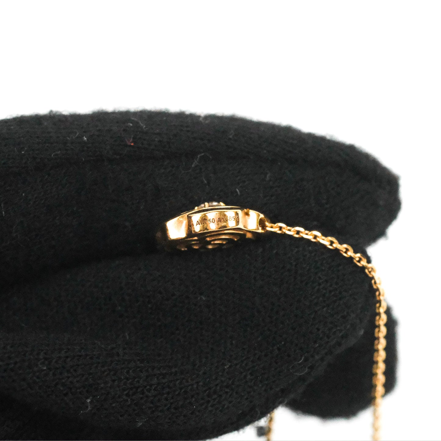 Chanel Extrait De Camelia Necklace Pink Gold