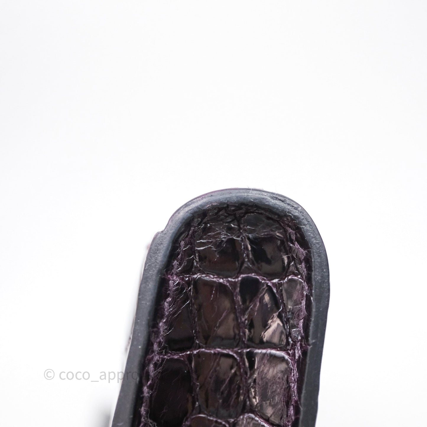 Hermes Kelly Cut Aubergine Shiny Niloticus Crocodile Palladium Hardware