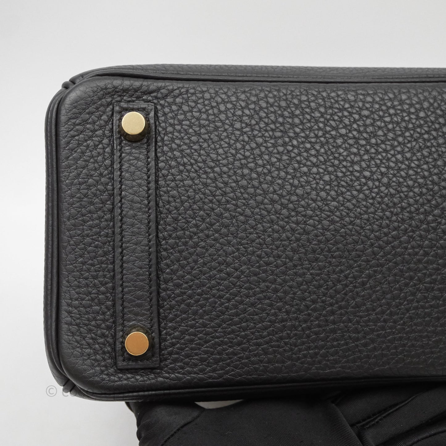 Hermes Birkin 25 Black Togo Gold Hardware