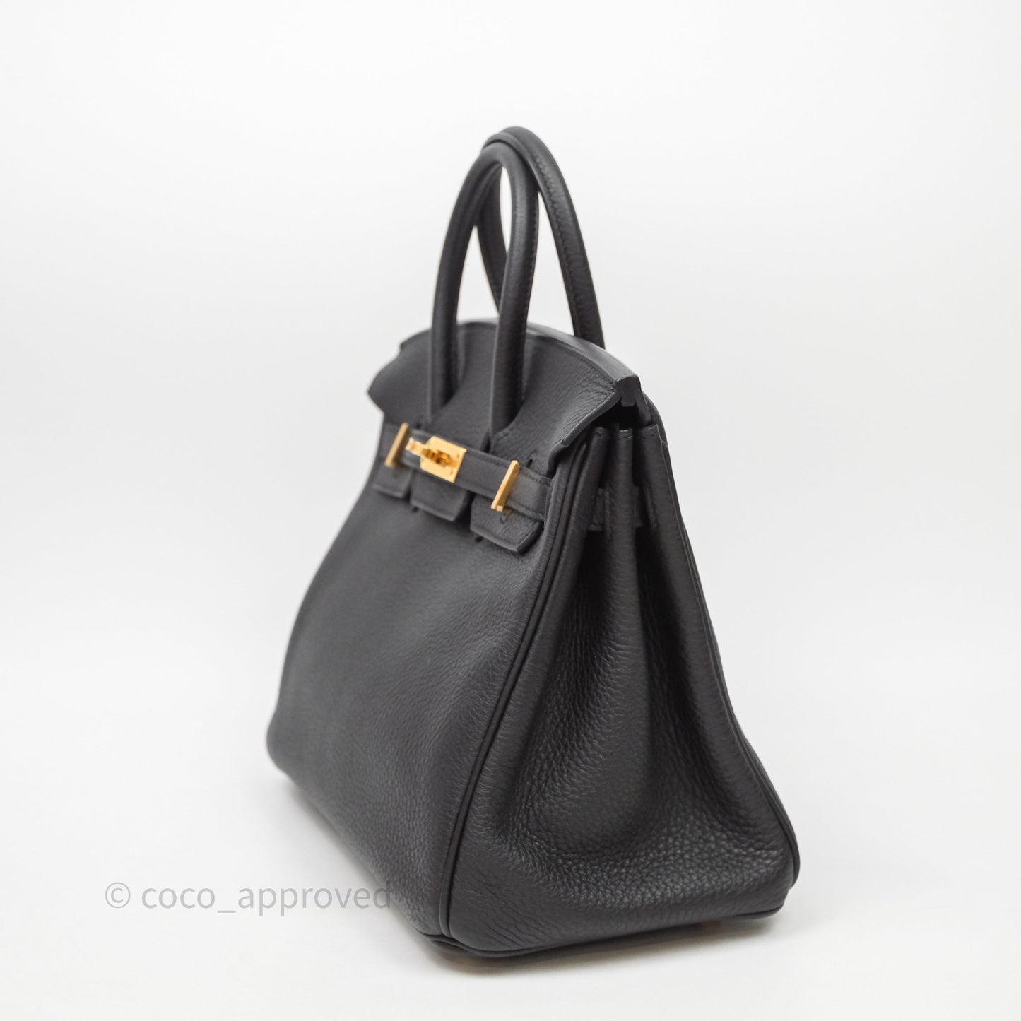 Hermes Birkin 25 Black Togo Gold Hardware