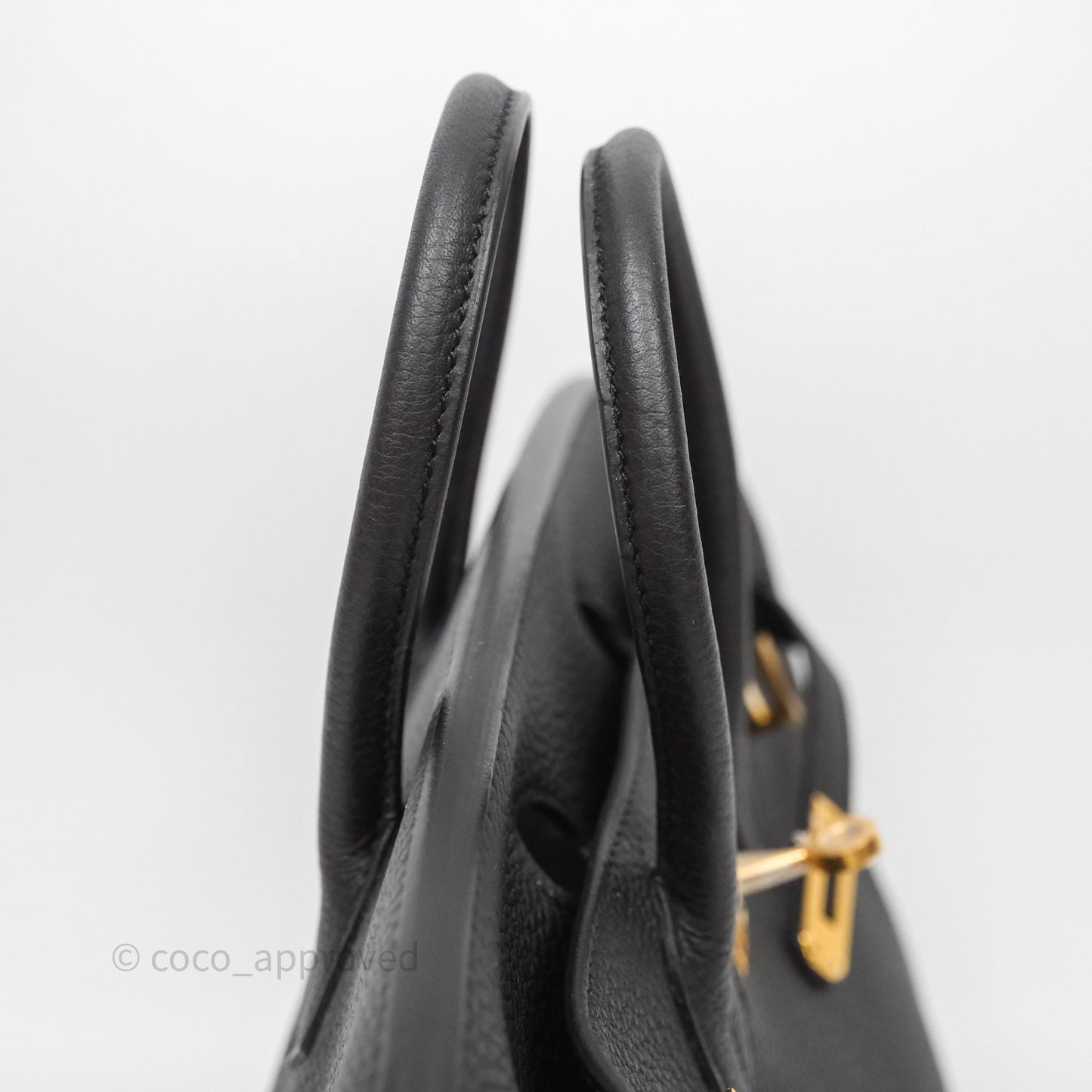Hermes Birkin 25 Black Togo Gold Hardware