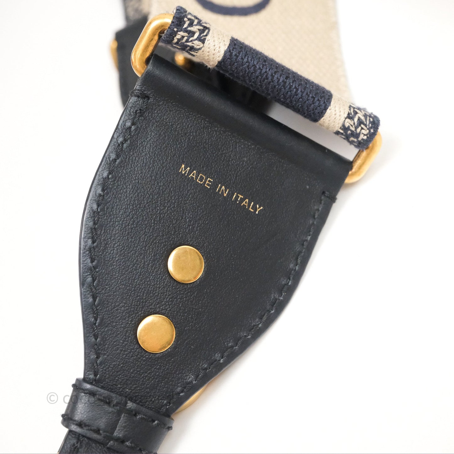Christian Dior Saddle Bag White Grained Calfskin Gold Hardware