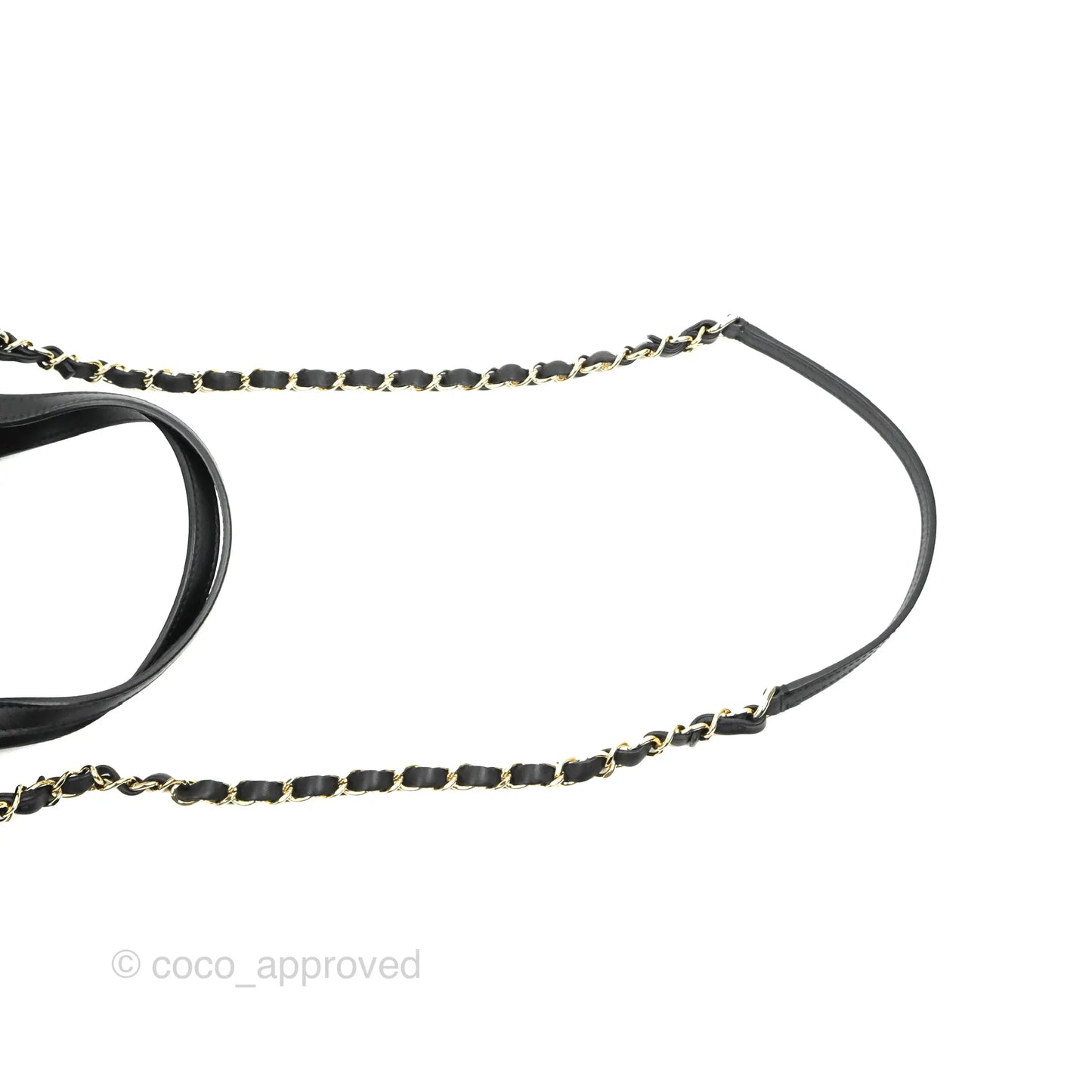 Chanel Drawstring Bucket Bag with Top Handle Black Calfskin Gold Hardware