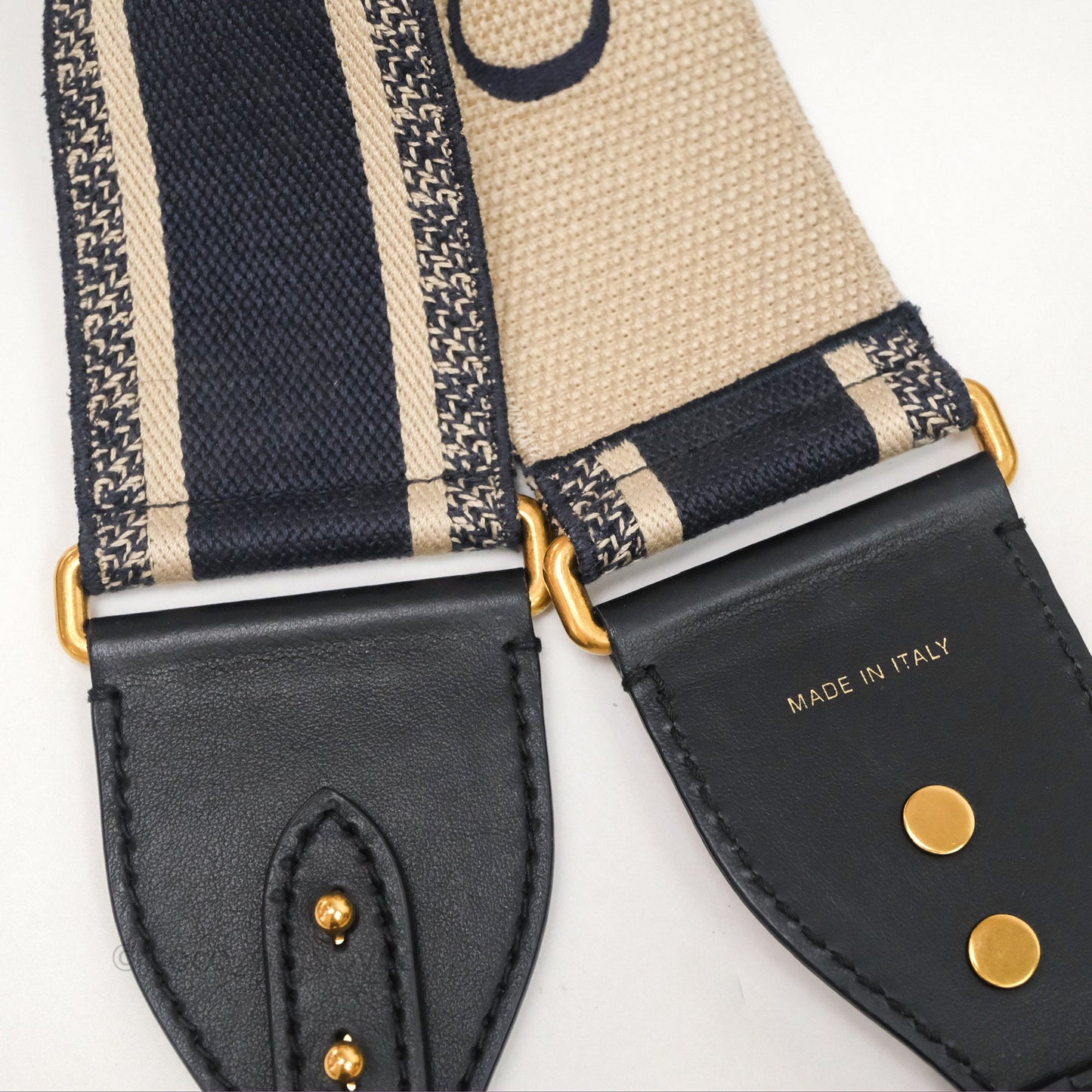 Christian Dior Saddle Bag White Grained Calfskin Gold Hardware