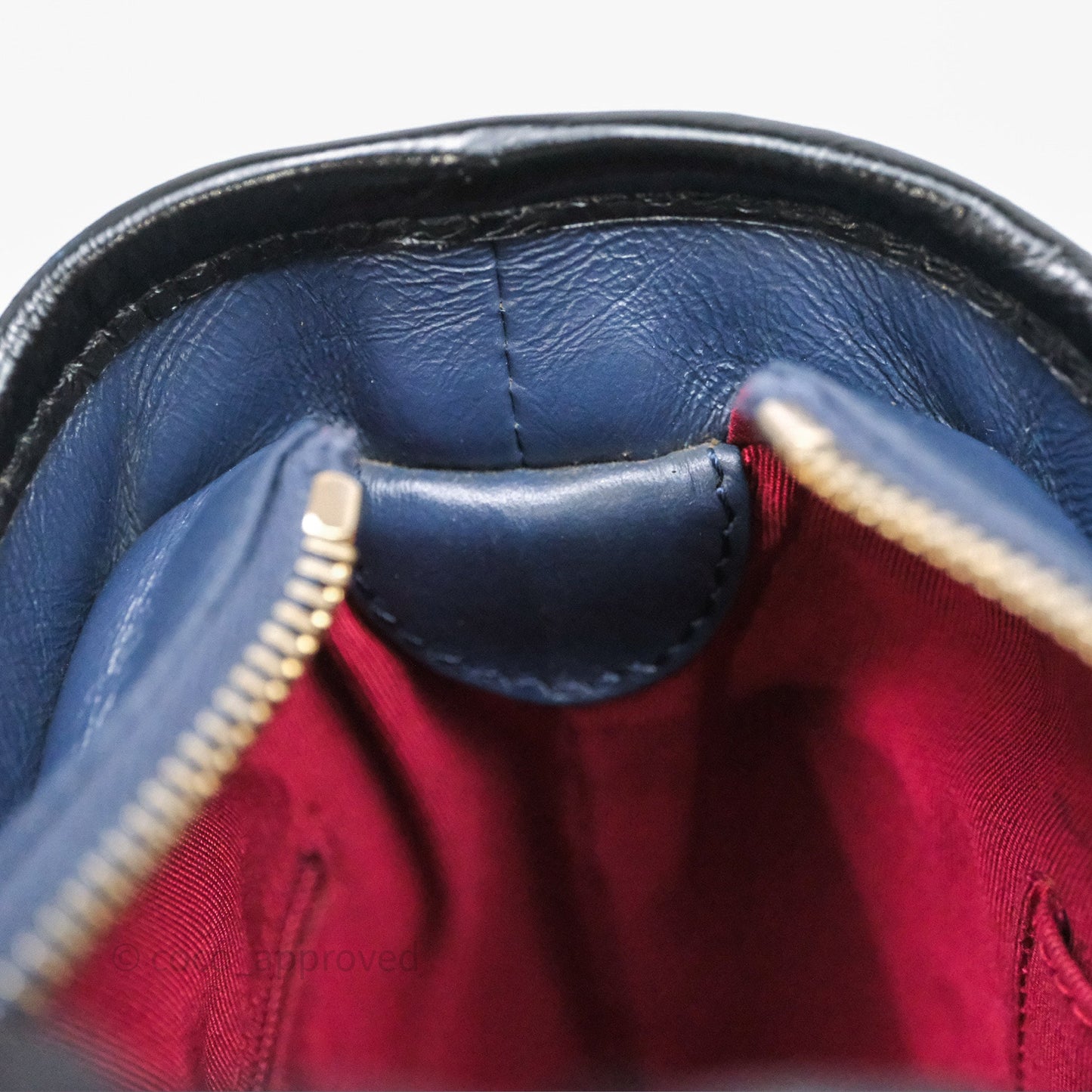 Chanel Quilted Small Gabrielle Hobo Navy Black Aged Calfskin Mixed Hardware