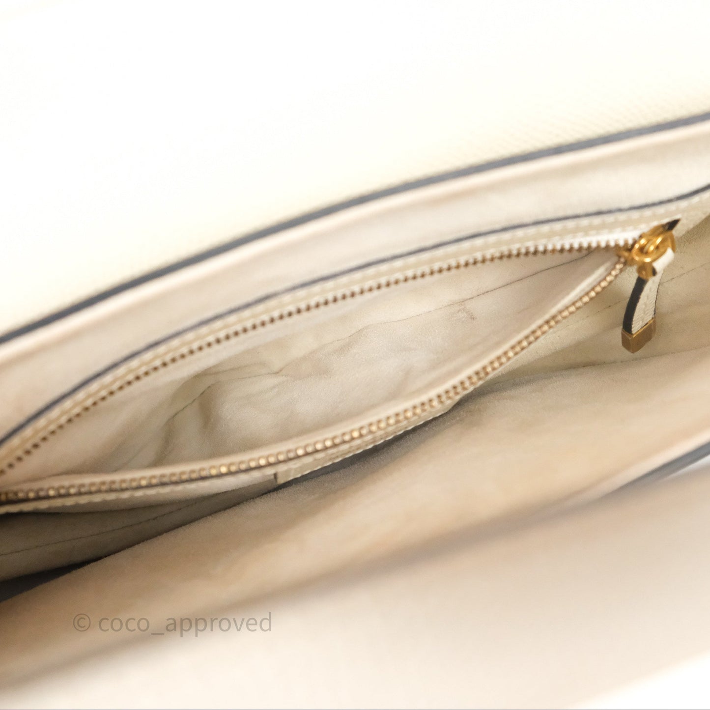 Christian Dior Saddle Bag White Grained Calfskin Gold Hardware