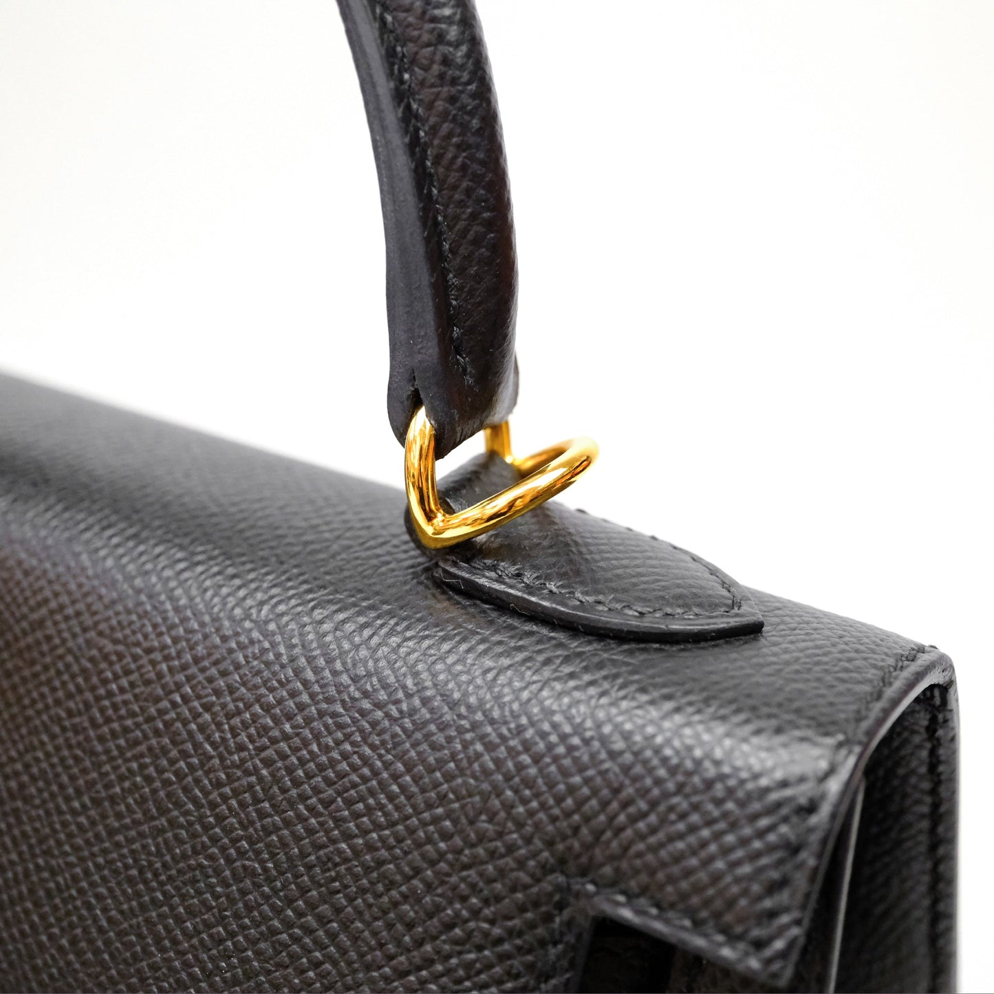 Hermès Kelly 25 Sellier Noir Black 89 Epsom Gold Hardware