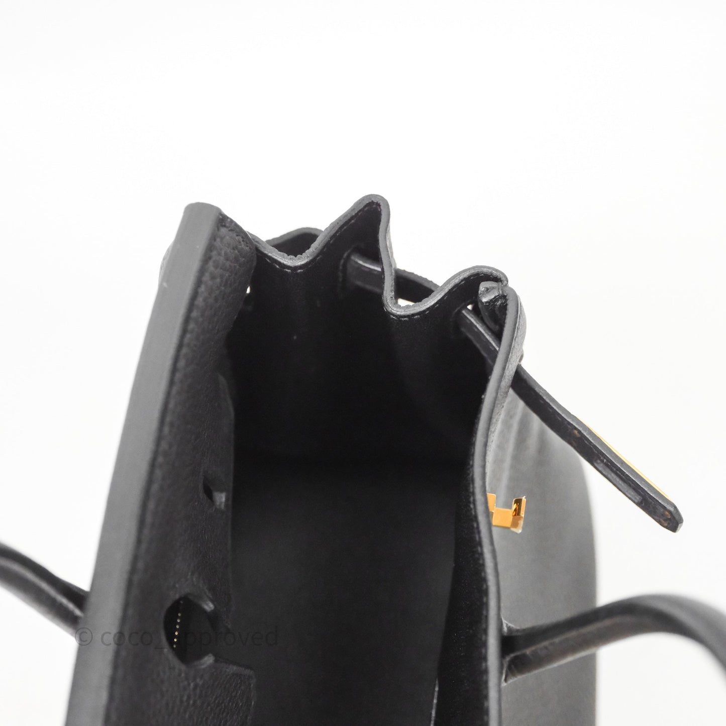 Hermes Birkin 25 Black Togo Gold Hardware