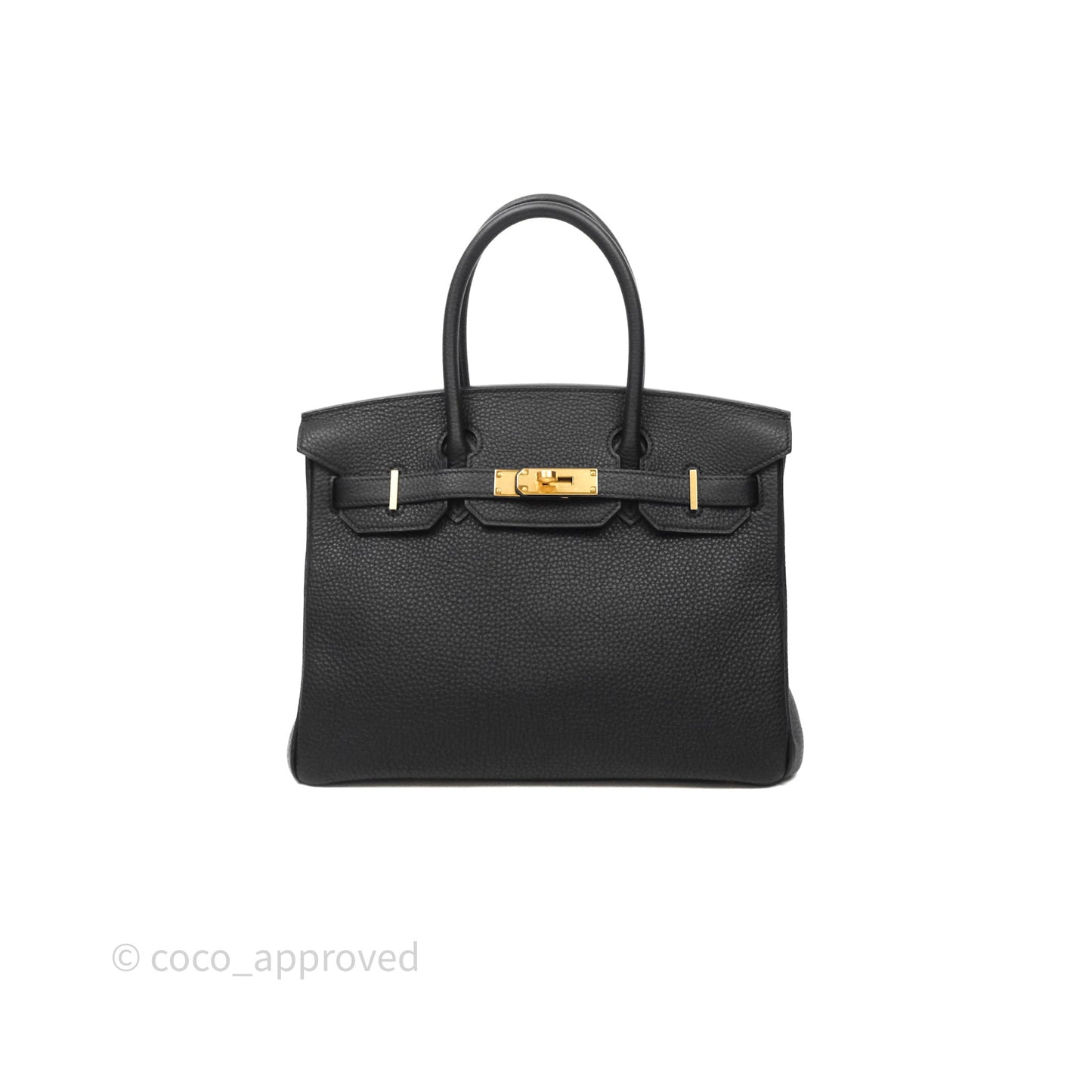 Hermès Birkin 30 Black Noir 89 Togo Gold Hardware