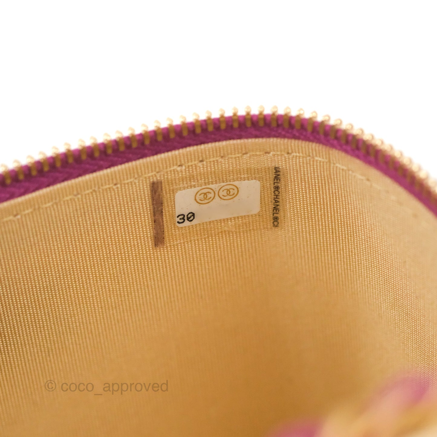 Chanel Classic Mini Pearl Crush Vanity With Chain Purple Lambskin Aged Gold Hardware