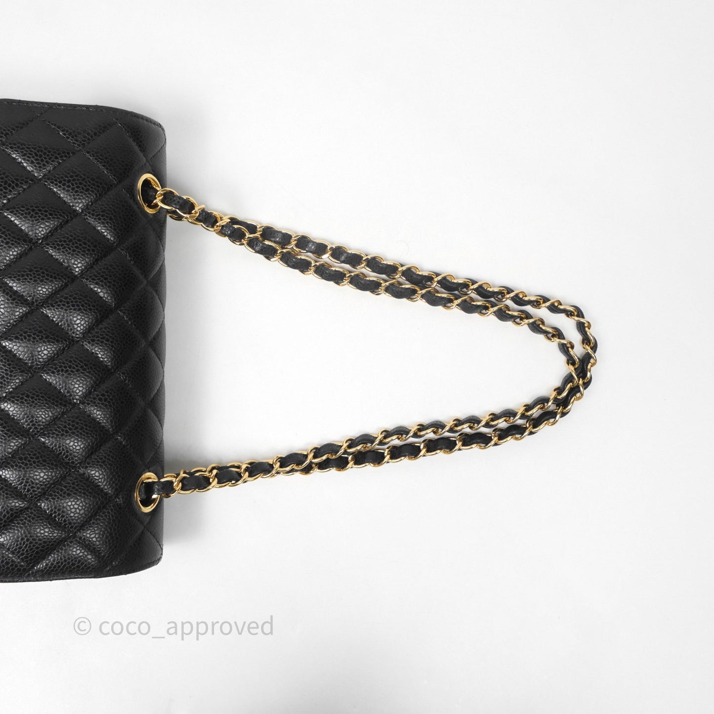 Chanel Small Classic Flap Quilted Black Caviar Gold Hardware