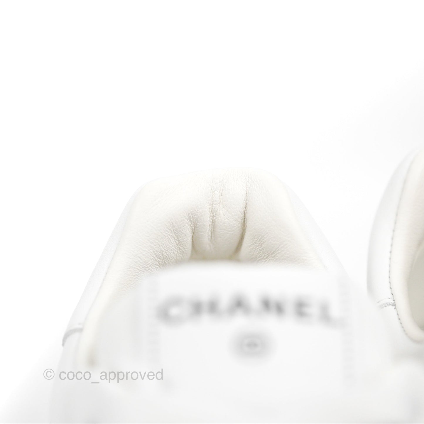 Chanel White Sneakers Size 37.5