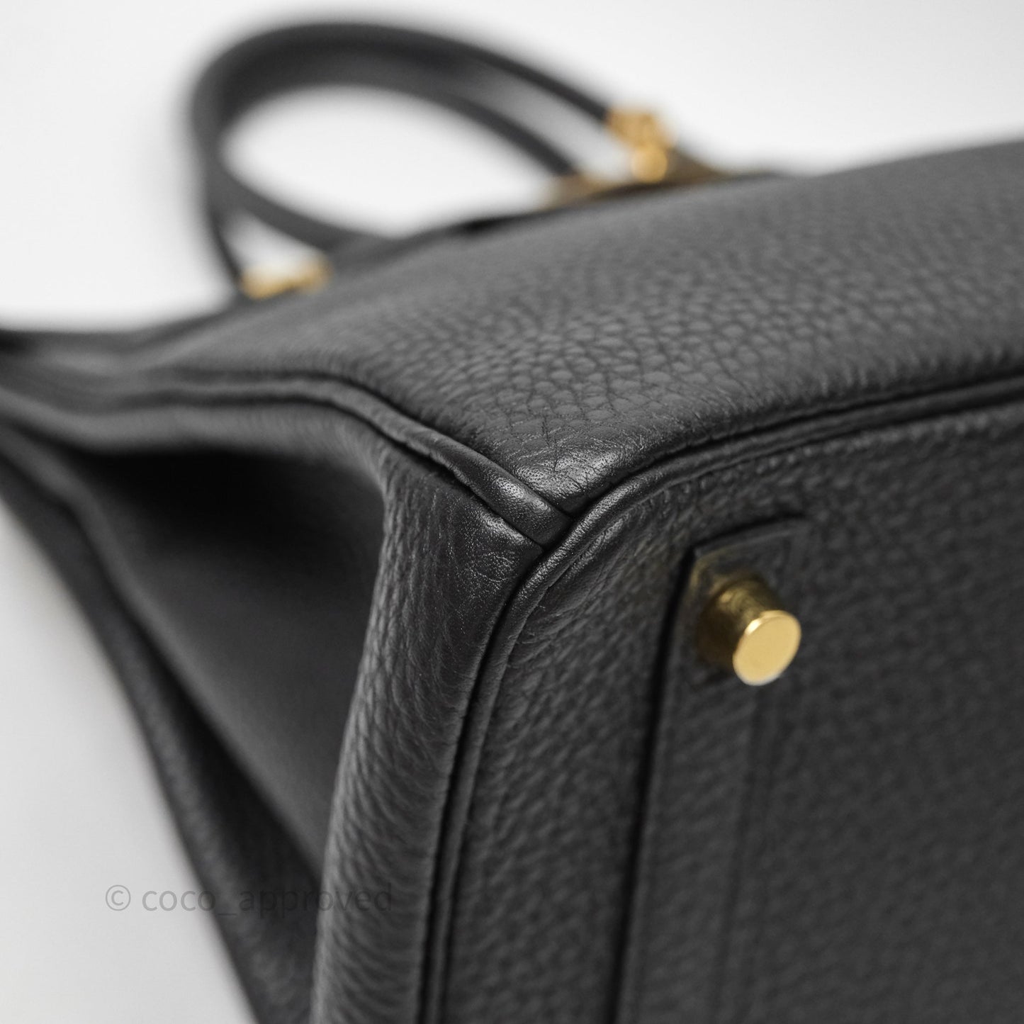 Hermès Birkin 30 Black Noir 89 Togo Gold Hardware