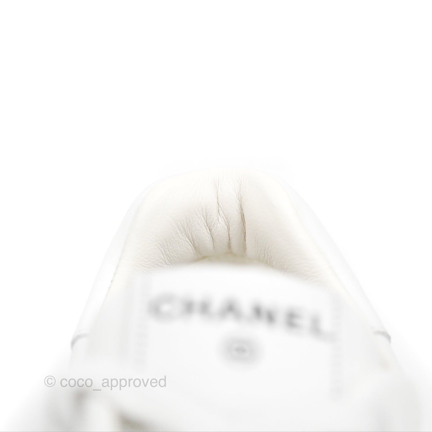 Chanel White Sneakers Size 37.5