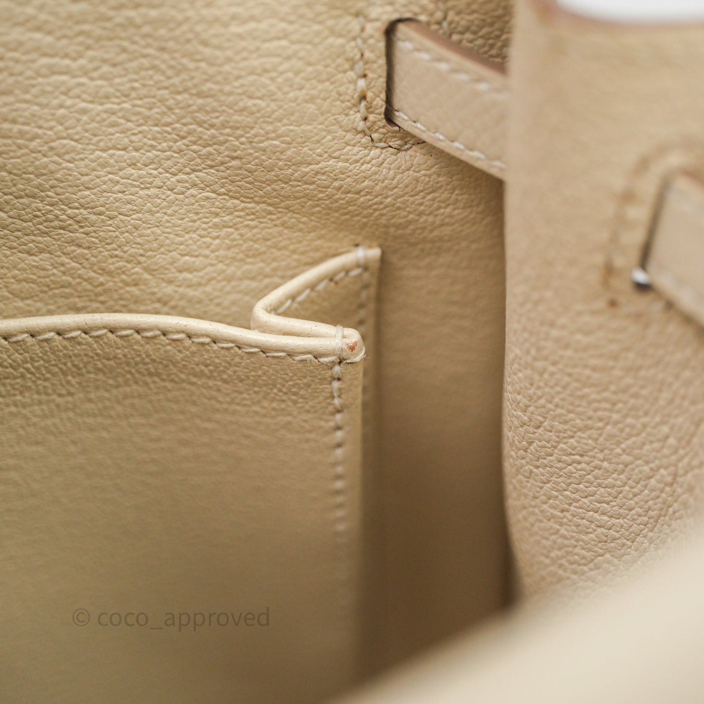 Hermes Kelly 25 Craie Epsom Gold Hardware