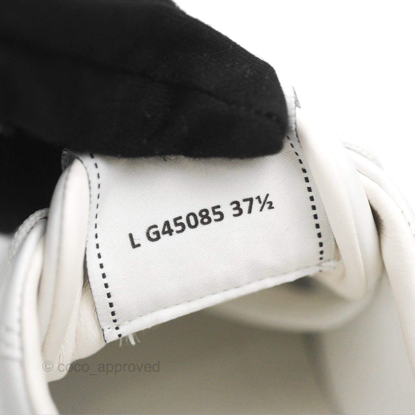 Chanel White Sneakers Size 37.5
