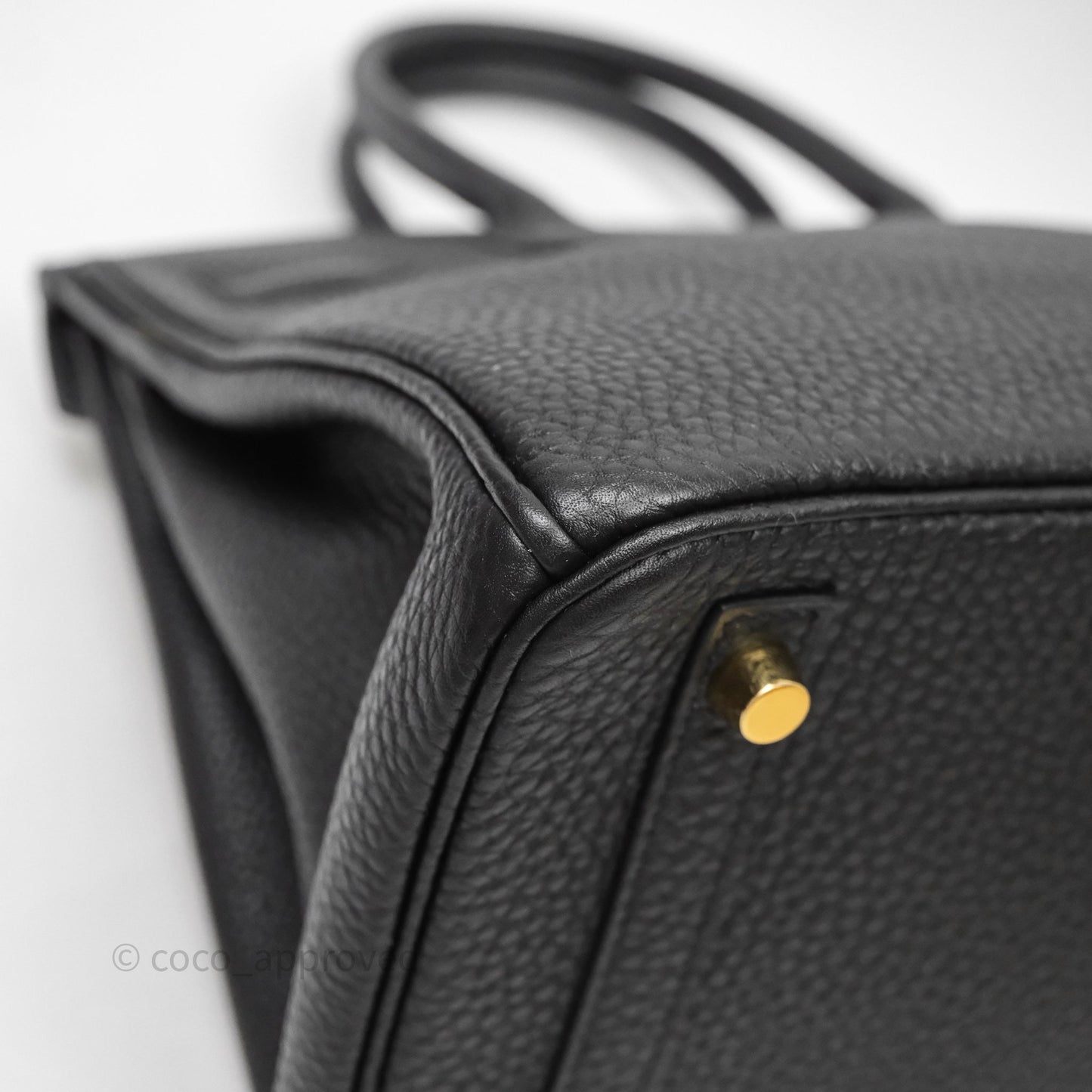 Hermès Birkin 30 Black Noir 89 Togo Gold Hardware