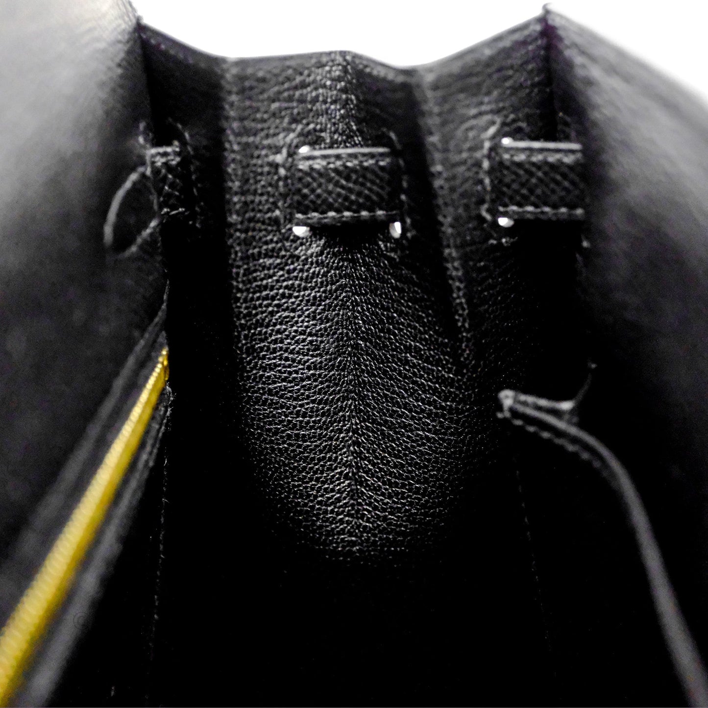 Hermès Kelly 25 Sellier Noir Black 89 Epsom Gold Hardware