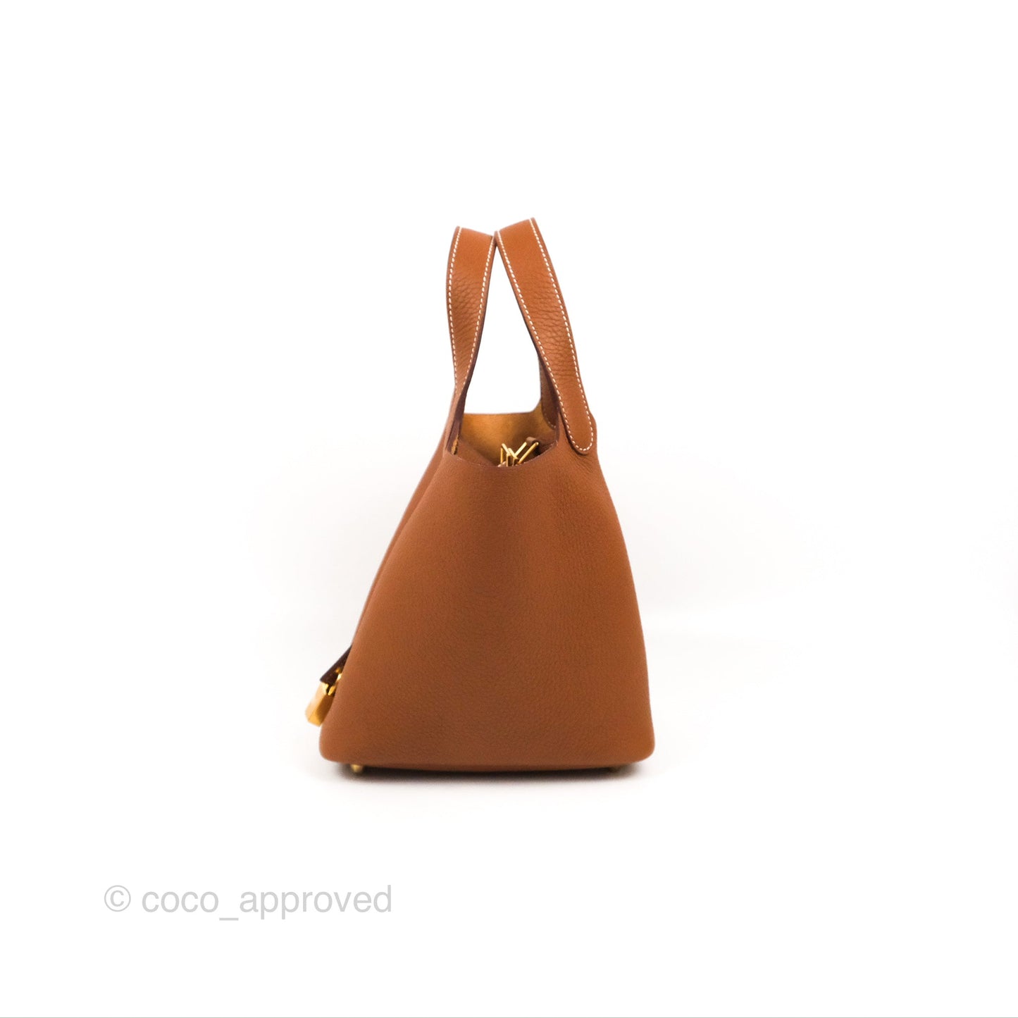 Hermès Picotin 18 Gold Clemence Gold Hardware
