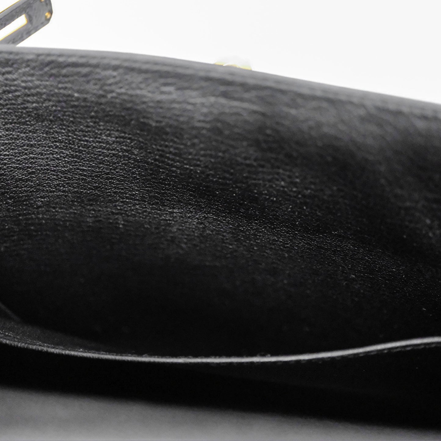 Hermès Kelly 25 Sellier Noir Black 89 Epsom Gold Hardware