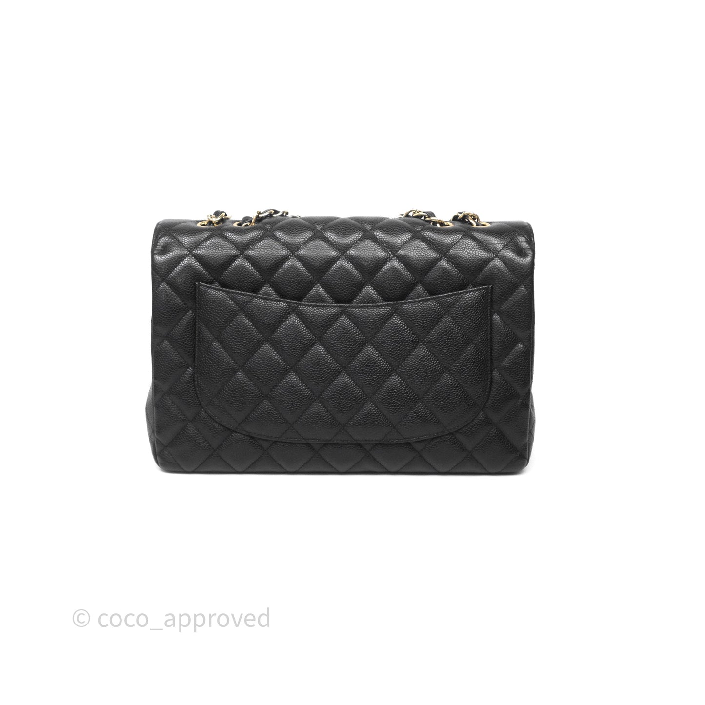Chanel Jumbo Single Flap Black Caviar Gold Hardware⁣⁣